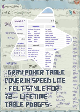 Craigslist poker tables for sale