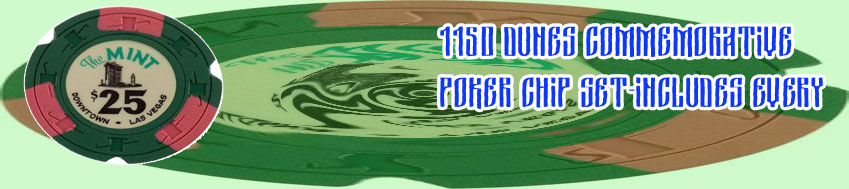 Dunes poker chips
