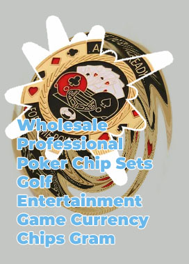 Gold plated poker chips