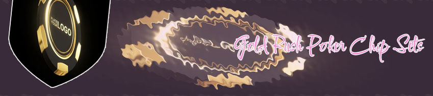 Gold poker chips