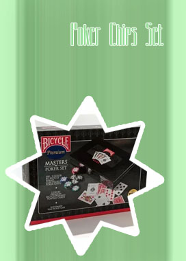 Home poker chip set up