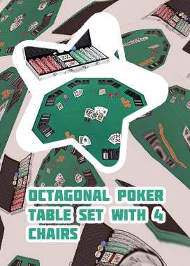 Poker set with table top